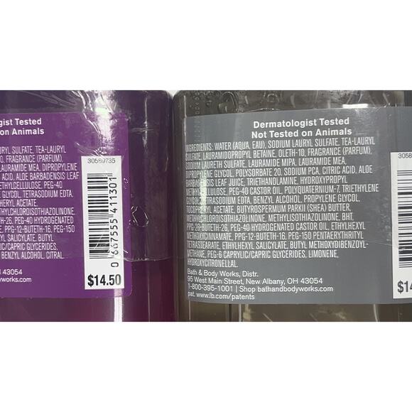 2 x Bath & Body Works shower gel SWEATER WEATHER & WINTERBERRY WONDER Lot of 2 - Picture 8 of 9